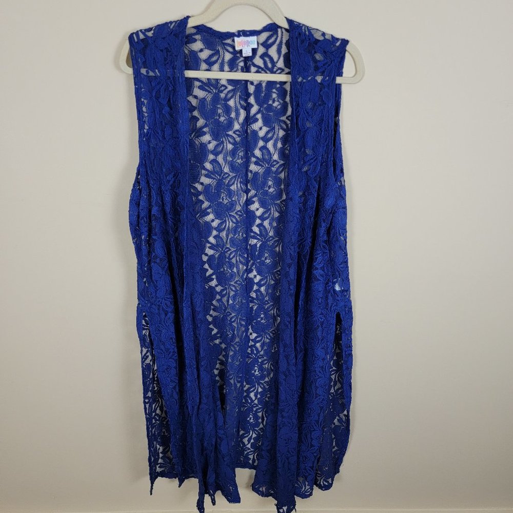 LuLaRoe - Joy Lace Duster Vest - Size L